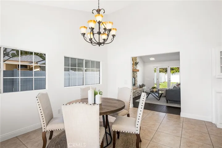looking into the "add on" family room