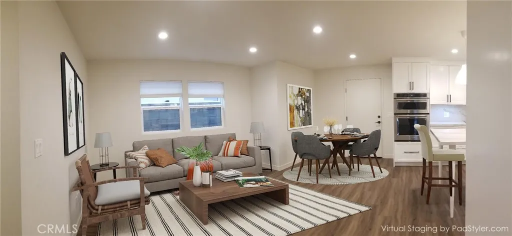 Family/Dining Area off of Kitchen, Vitually Staged