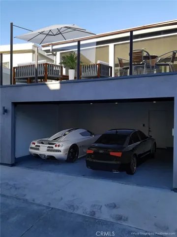 Rooftop Deck and Garage, Vitually Staged