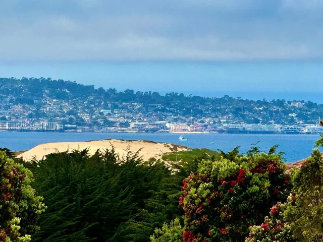 Looking to Monterey over the bay.