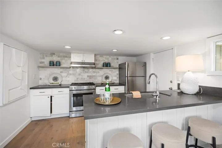 Downstairs Unit Upgraded Kitchen with Ocean View