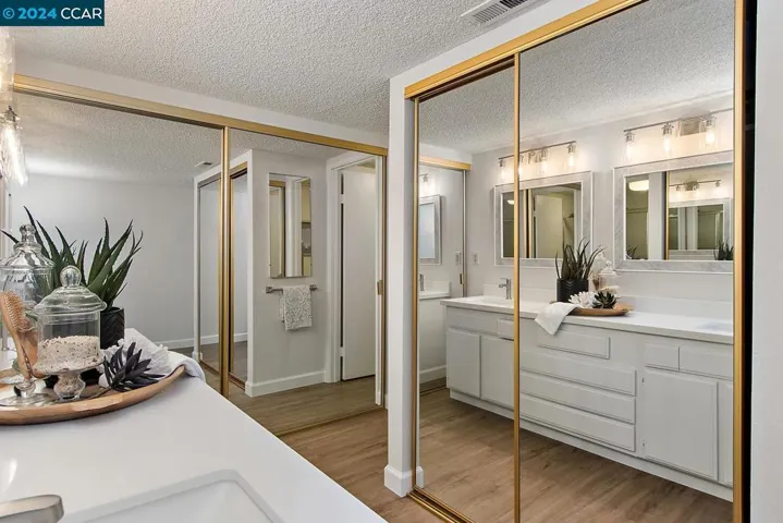 Multiple closets in primary bathroom