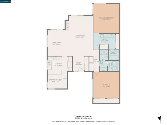 Floor plan for 3042 Rossmoor Parkway #2