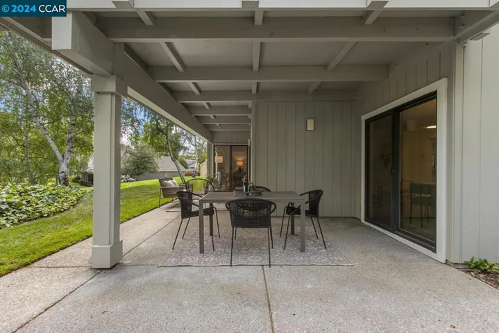 Patio overlooking the Pond