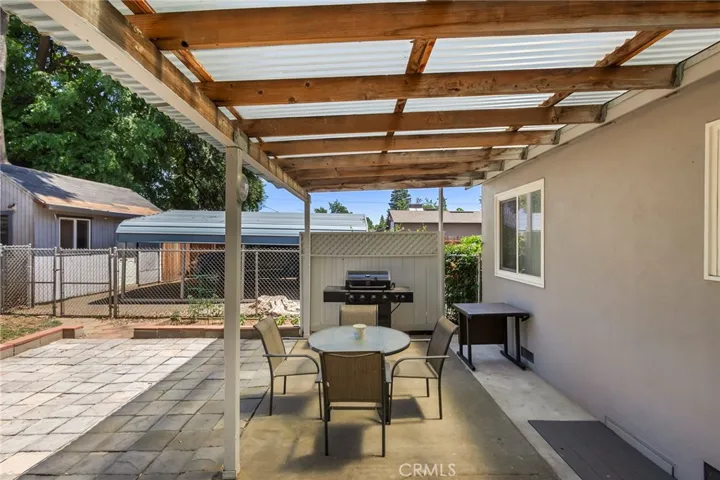 Covered Back Yard Patio Area