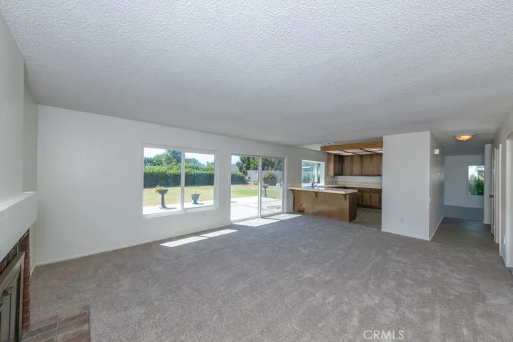 Large Family Room Connected to the Kitchen