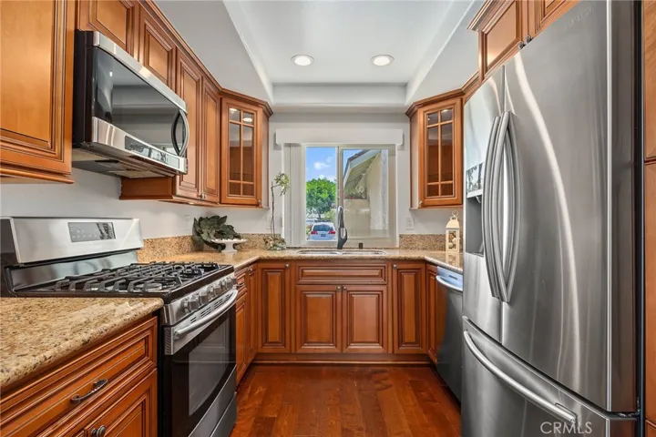 Custom cabinetry and granite