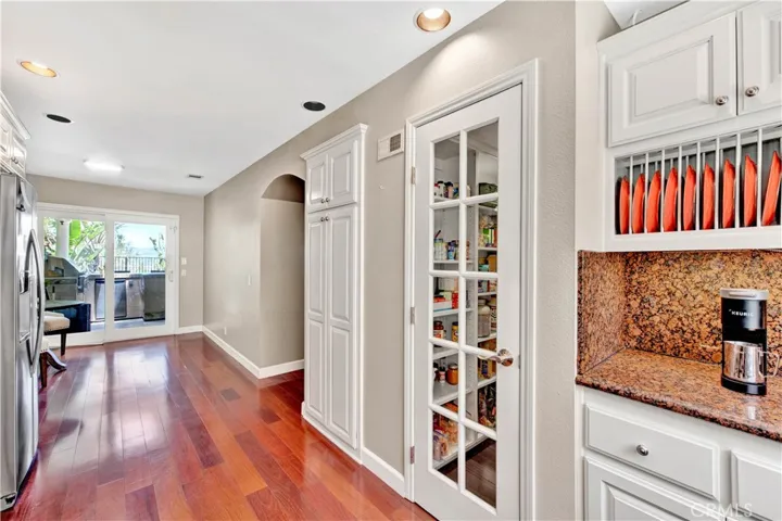 Recessed lighting in kitchen