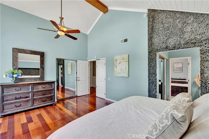 Two closets. One in the bedroom the other in the bathroom