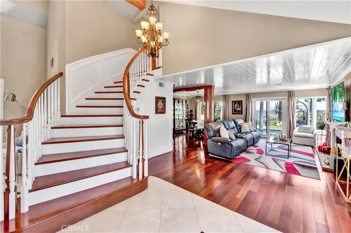 dramatic sweeping staircase