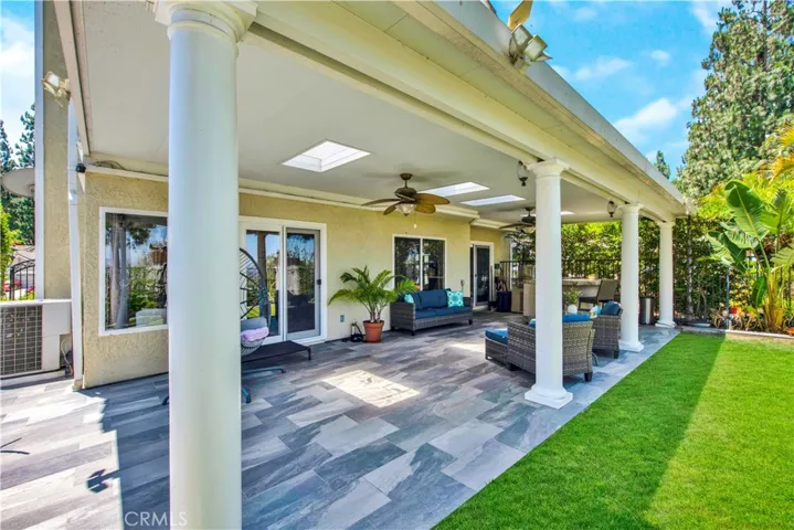 Recently upgraded stone flooring