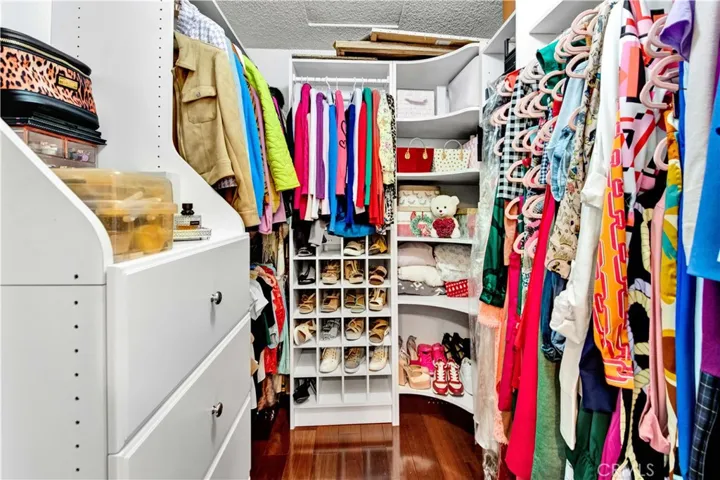 Large customized walk-in closet