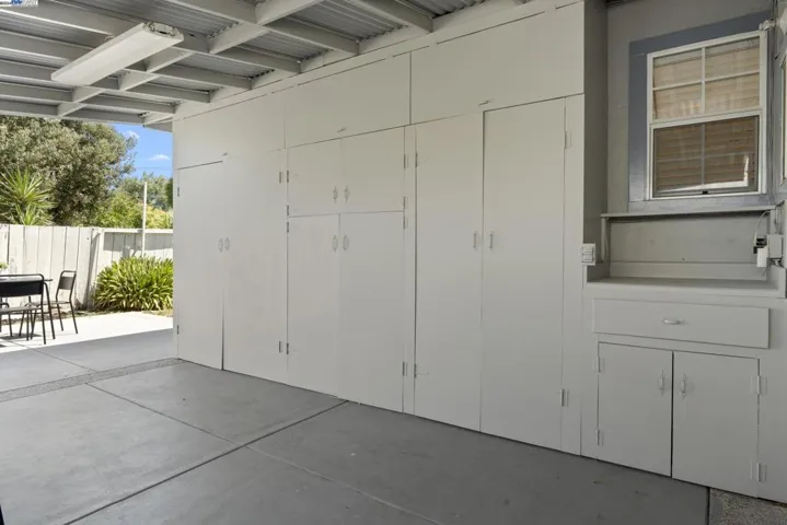 Backyard built in storage