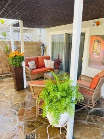 Covered patio space