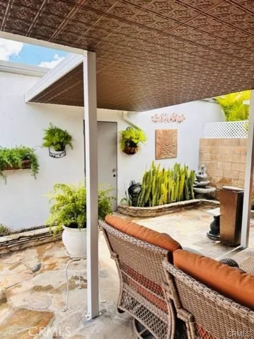 Covered patio space