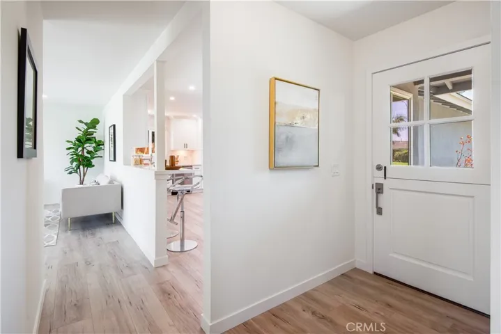 Inside the front door