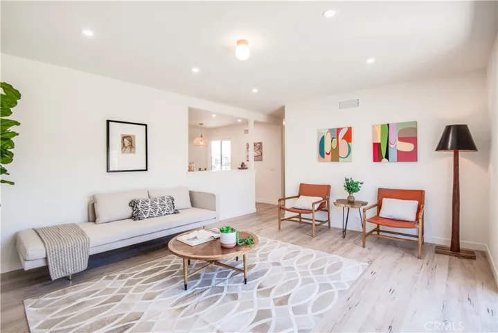 Living Room with recessed LED lighting