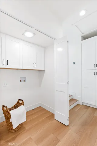 Upstairs laundry closet