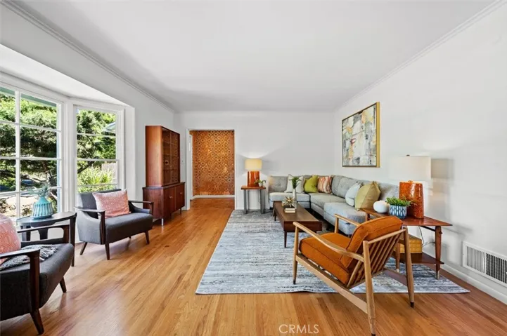Big bay window, looking toward the entry.