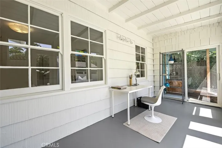 Enclosed patio was originally a covered patio.