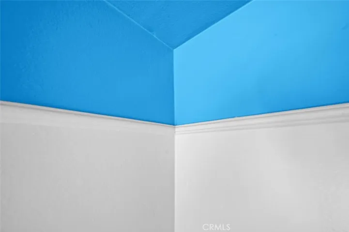 Small original molding in hall bath.