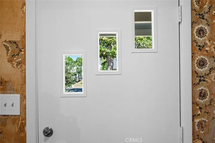 Fun vintage style entry door.