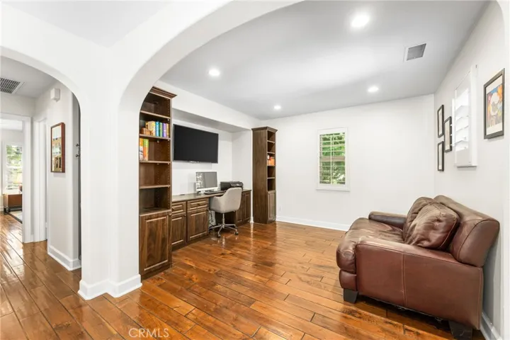 richly appointed with engineered hardwood flooring