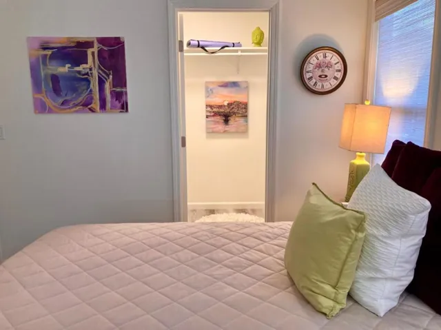 Primary suite has a full size closet