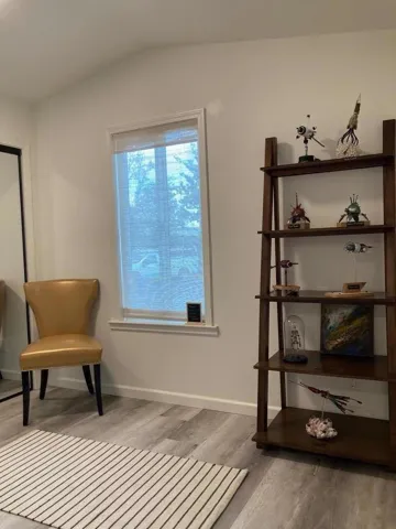 2nd bedroom is a great office, workout room, guest space and located at front of the home.