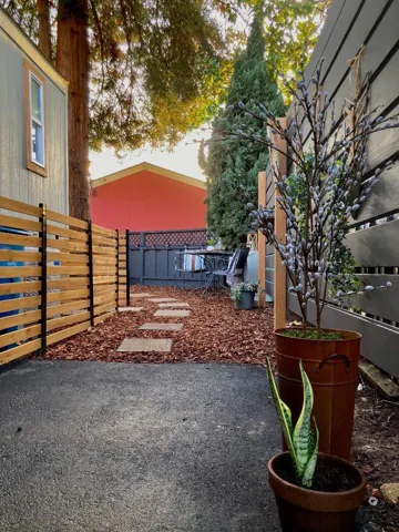 Trash enclosure screen keeps your backyard neat and tidy looking.