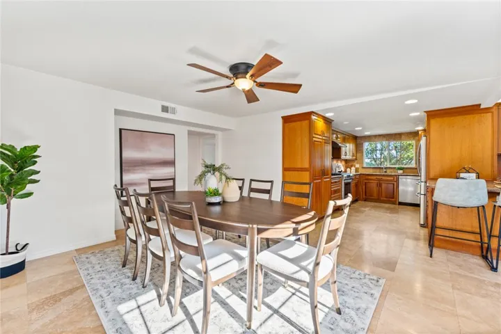 Dining Room and Kitchen View