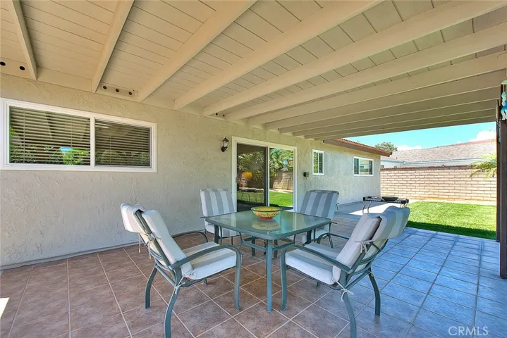 Backyard patio for entertaining