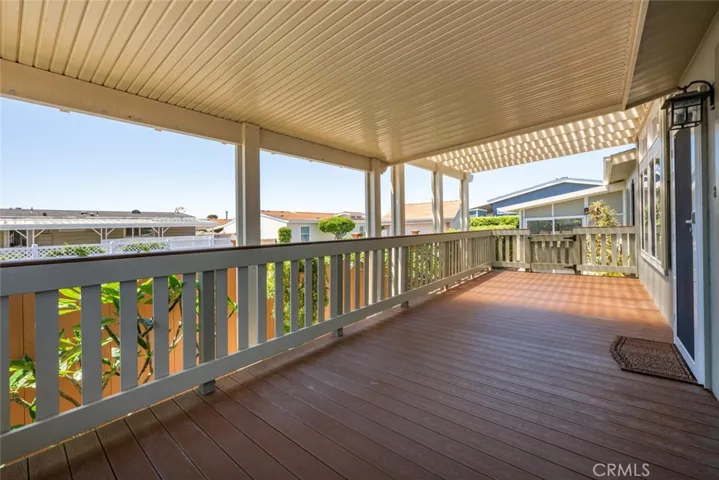 Plenty of space for patio furniture and lounge chairs.