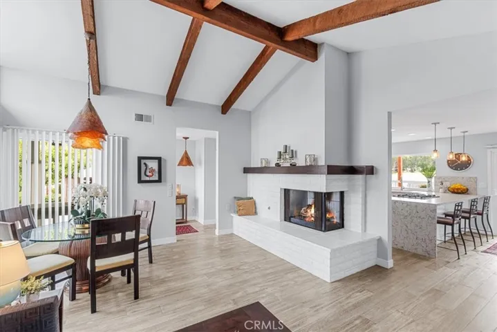 Dine in livingroom.