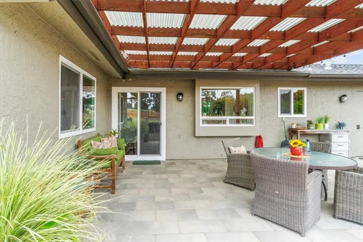 Covered Stone Patio