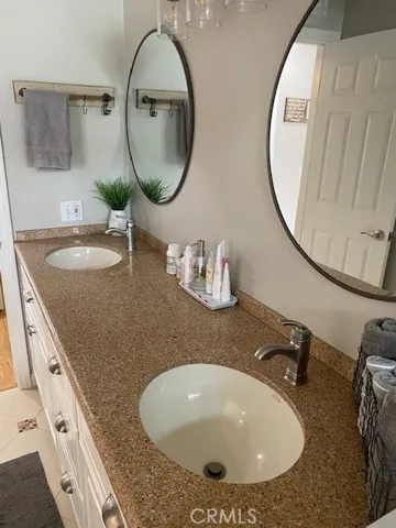 Bathroom with Dual Vanities