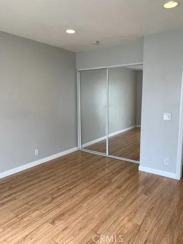 Master Bedroom with Mirrored Closet