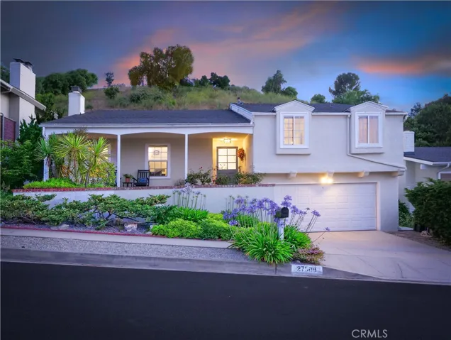Twilight View of Front Exterior