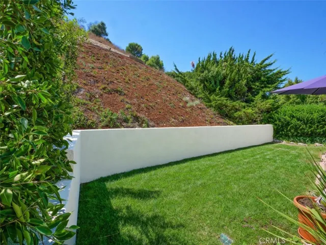 Newly Planted Hillside. Private and Quiet Backyard