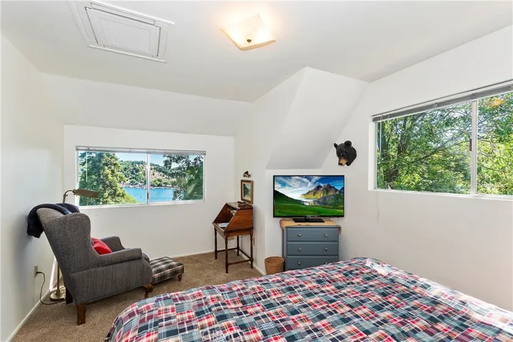 Upper right bedroom with lake views