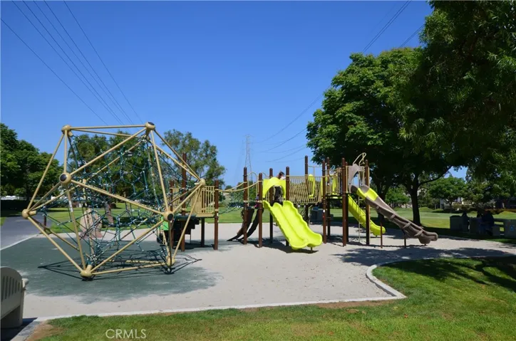 Park has a playground area