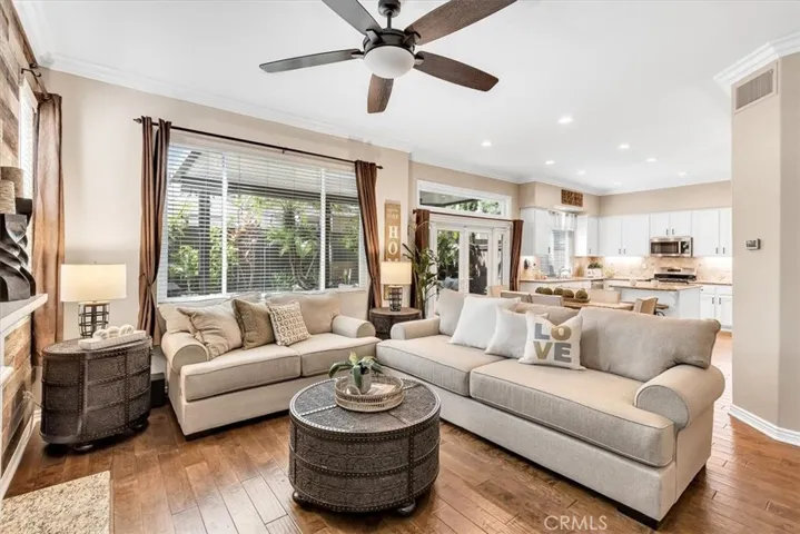 The open floor plan creates easy entertaining options.