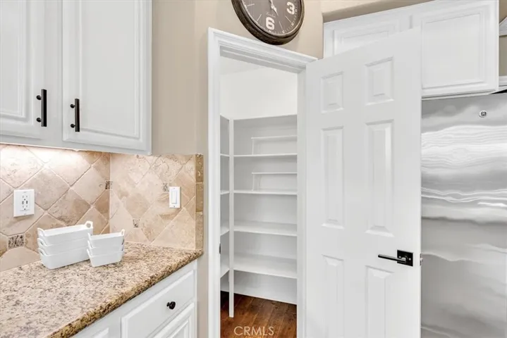 There is no lack of storage or cabinet space here.