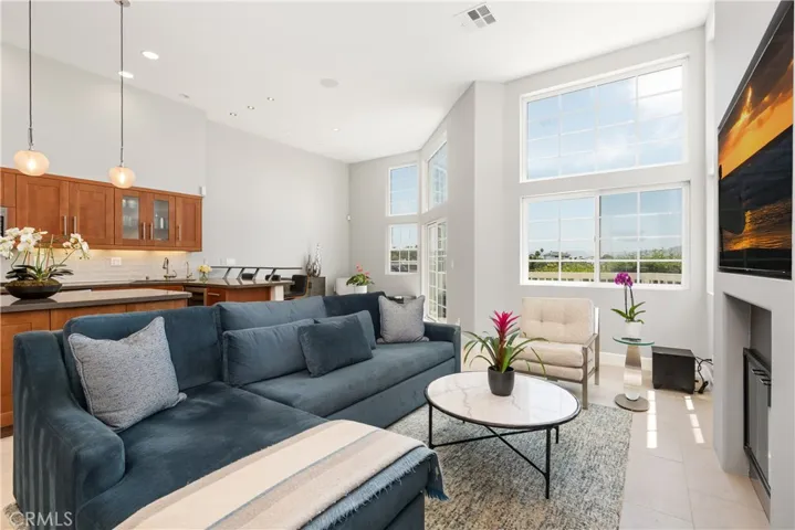 Sophisticated open living area