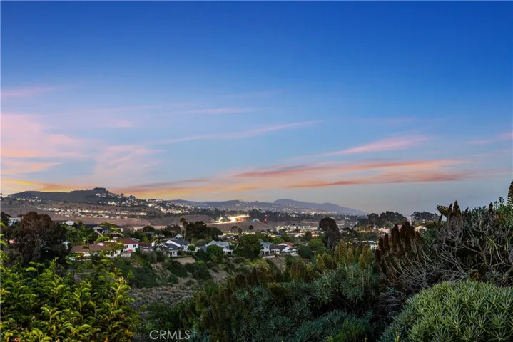 Evening view from patio