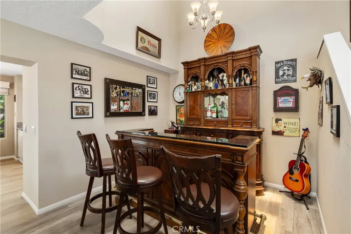 Detached bar and wall unit - this is the dining room space