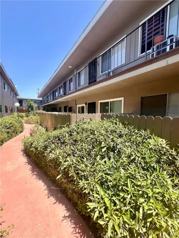 walkway to the unit