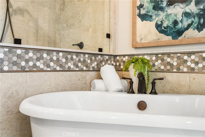 Soak your worries away in this gorgeous freestanding tub.
