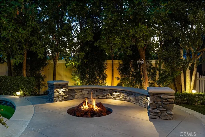 The dramatic lighting throughout this property is stunning.
