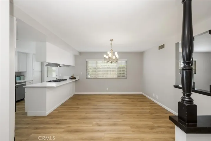 A sizeable dining room to host family and friends.